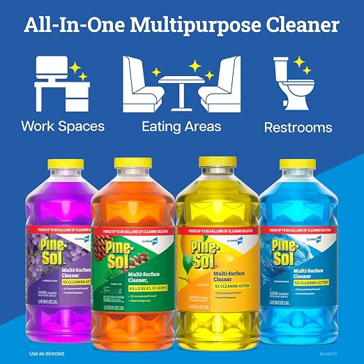 CloroxPro Pine-Sol Multi-Surface Cleaner, All Purpose Cleaner, Original Pine, 80 Fluid Ounces (Package May vary)