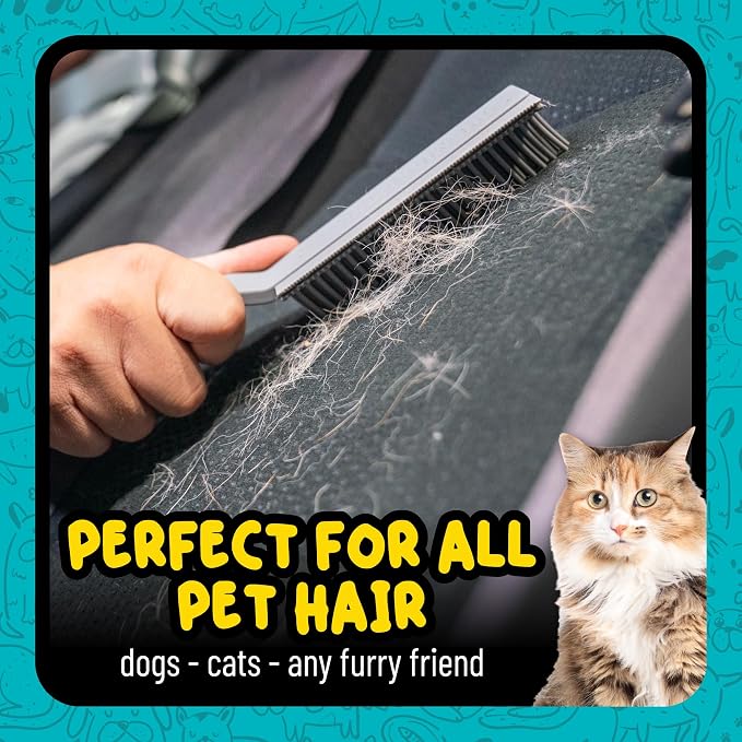 Chemical Guys, Multi-Surface Pet Hair Removal Brush for Upholstery & Carpet | Rubber bristles pull pet hair, lint and debris off seats, carpet and upholstery in cars and at home
