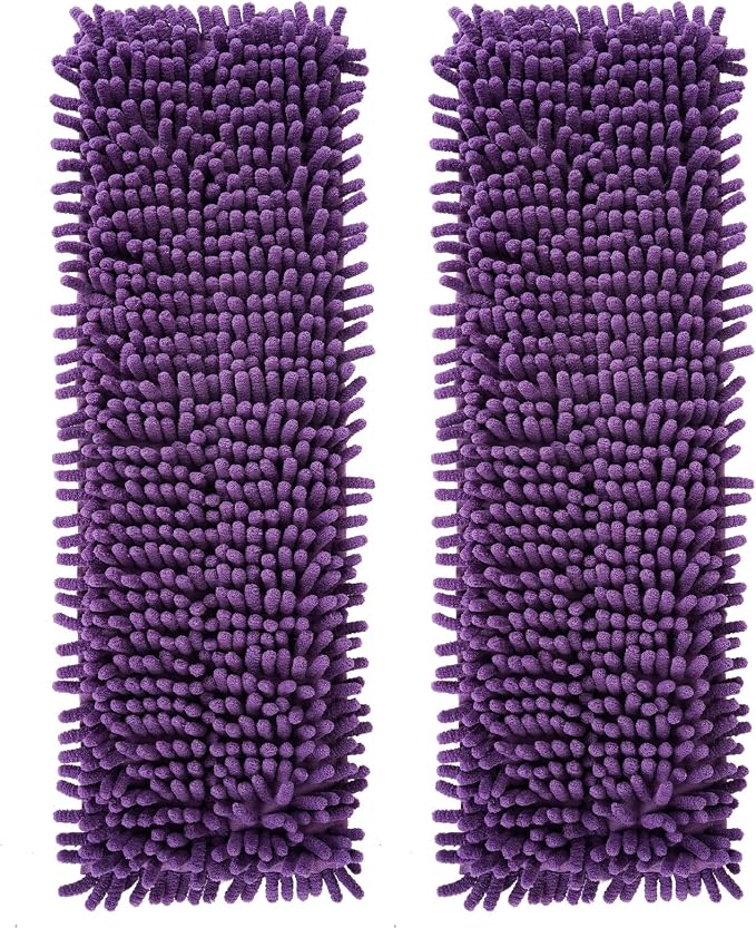 AmaVins 2 Pack Pet System Microfiber Sweeping Pad | Reusable Pet Replacement Mop Pad for Bona Mop, Multi-Surface Floors, 18 Inch Washable Cleaning & Dusting Pads