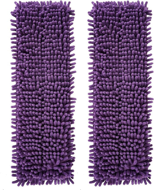 AmaVins 2 Pack Pet System Microfiber Sweeping Pad | Reusable Pet Replacement Mop Pad for Bona Mop, Multi-Surface Floors, 18 Inch Washable Cleaning & Dusting Pads