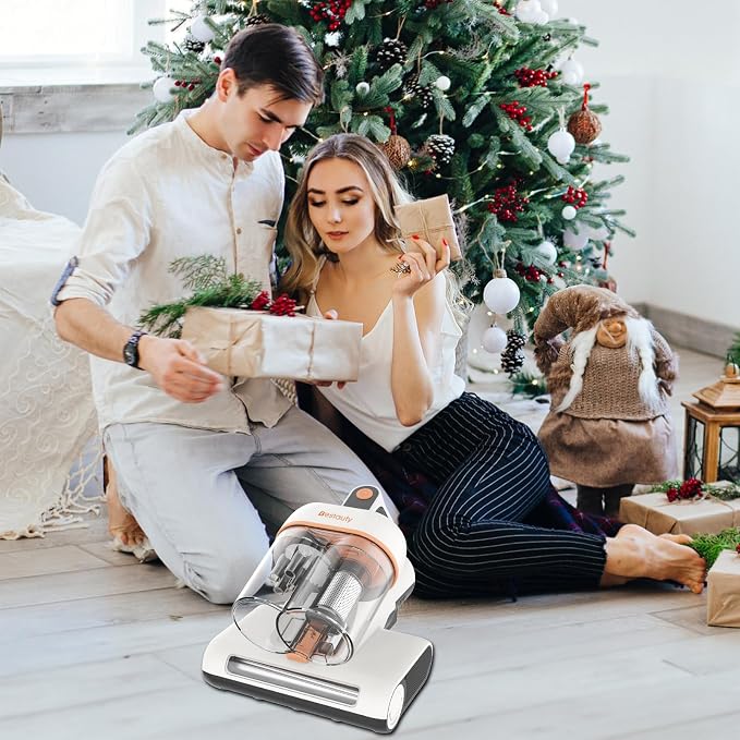 Bestauty Bed Vacuum Cleaner, 500W Mattress Cleaner with UV, 7-16Kpa 2 Levels of Adjustable Powerful Suction Mattress Vacuum Cleaner, 6 Stage Filtration System for 99.9% Filtration, Lightweight, Corded