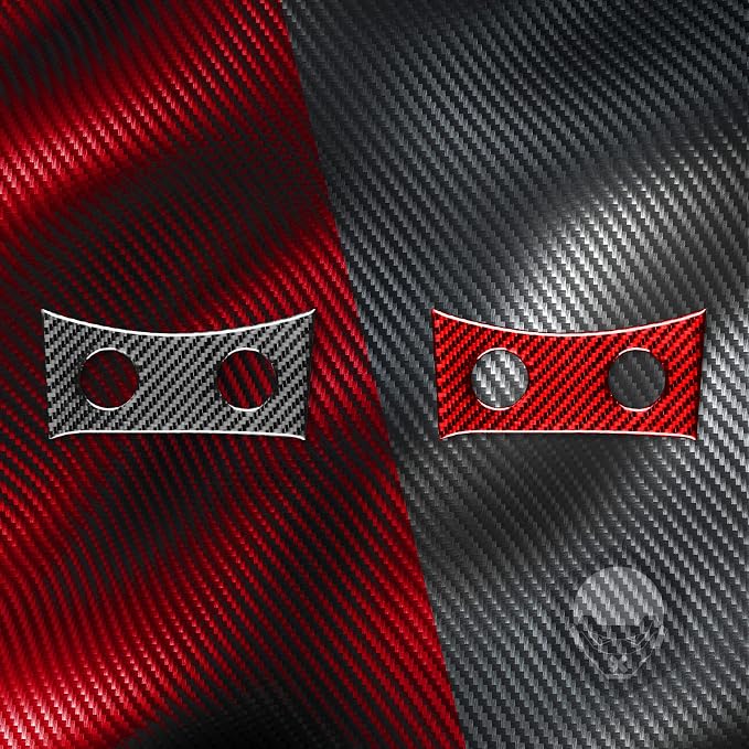 Real Carbon Fiber Trim for Infiniti Accessories | for Infiniti G35 G37 G25 Q60 Q40 2007-2015 X S Sedan Coupe Convertible Seat Heating Button Panel Thick Overlay Decal - B