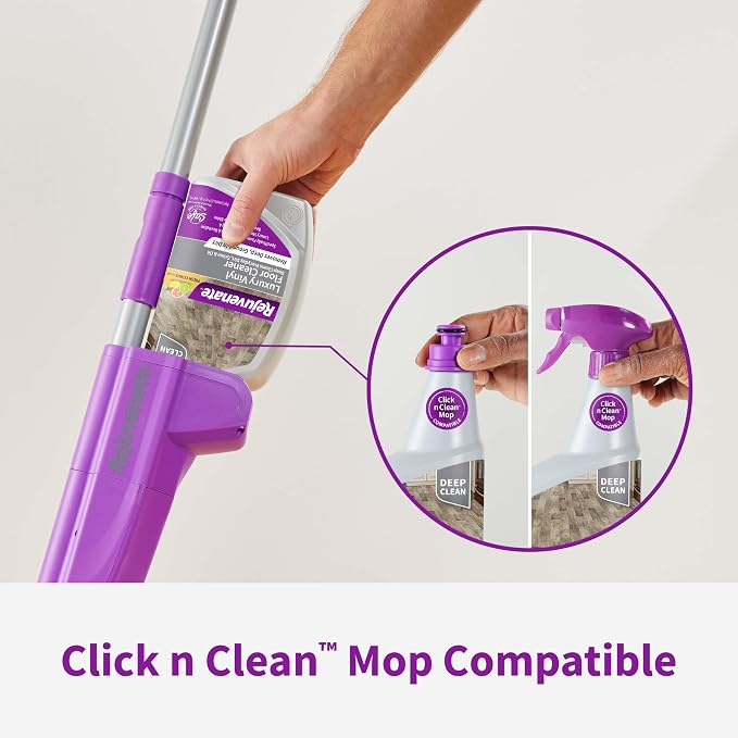 Rejuvenate Luxury Vinyl Floor Cleaner Gently Cleans And Revitalizes Luxury Vinyl Floors, 32 Ounces | No-Streak Formula Deep Cleans Dirt, Grime & Oil; Use with Rejuvenate Click n Clean Spray Mop, Safe For Pets & Kids