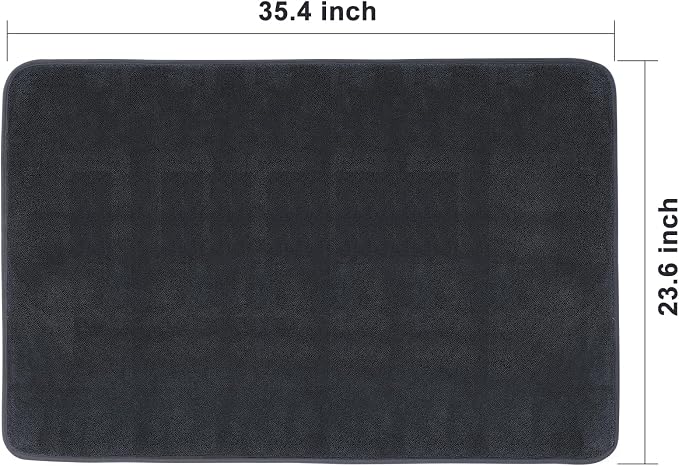 JOYMOOP Microfiber Towels for Cars, 35.4" x 23.6" Car Drying Towel, Dark Gray Reusable Car Towel, Quick Drying Car Microfiber Cleaning Cloth for RVs, SUVs, Trucks
