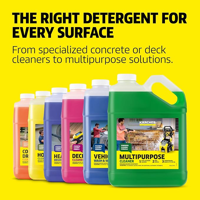 KÄRCHER Vehicle Wash and Wax, Pressure Washer Detergent | Cleans Cars, Bikes, Trucks, Boats and More, Highly Concentrated, Makes up to 40 gal of Cleaner