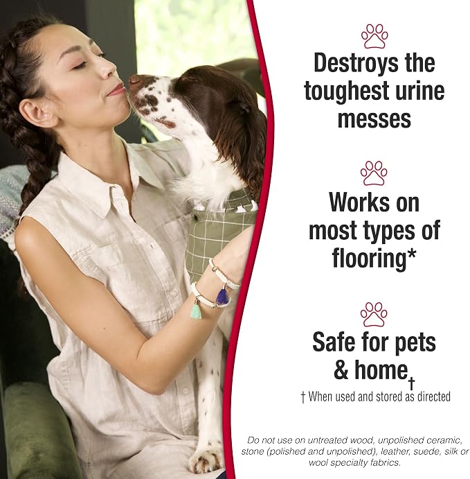 Nature's Miracle Dog Urine Destroyer Plus Foam, Enzymatic Cleaner, 17.5 oz | Destroys the Toughest Dog Urine Stains, Foam Penetrates Into the Carpet, Safe For Pets and Home*, Fresh Scent