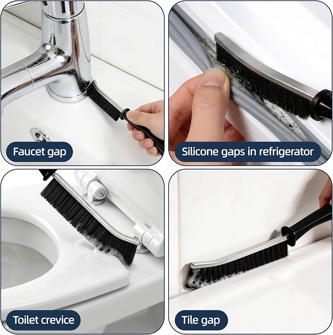 12-51’’ Telescopic Window Squeegee for High Windows, 2-in-1 Window Cleaning Kit with Extra Silicone Blade & Hook, Professional Squeegee for Shower Glass Doors (Window Squeegee Set)