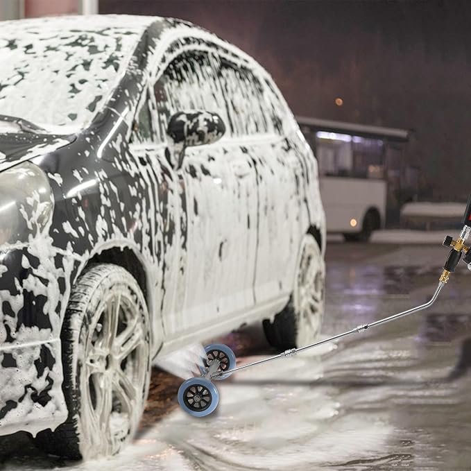 RIDGE WASHER Pressure Washer Undercarriage Cleaner, with Foam Cannon | 16 Inch Undercarriage Washer, Under Car Cleaner with Straight Extension Wand, 4000 PSI