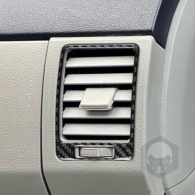 Dash Side Vents Trim for Toyota Corolla 2009-2013 Accessories Black | Soft Carbon Fiber | Upgrades for Car | Only for Left-Hand Drive | Anti-Scratch | Sporty Style