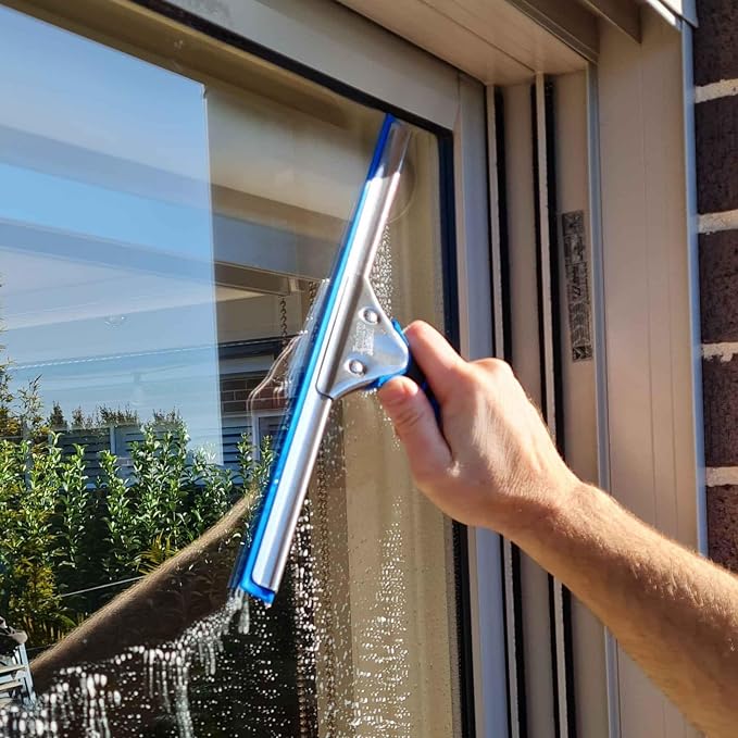 EnduroShield Professional Window Squeegee - 10 & 14 Inch Blades | Premium Silicone Blades | Streak-Free Results | Ergonomic Handle | Professional Grade (92)