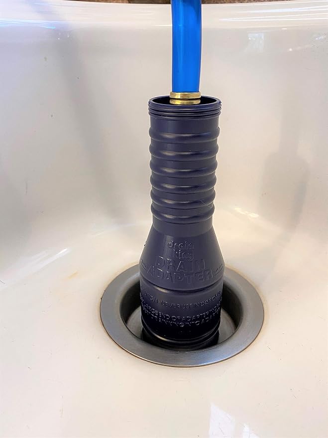 Drain King VIP2 Drain Unclogging Kit With Kitchen Sink Crossbar Adapter, 1.5 to 3 Inch
