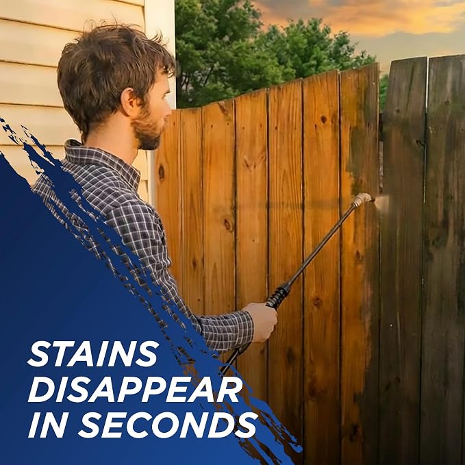 30 SECONDS Outdoor Mold & Mildew Cleaner & Stain Remover Concentrate | 128 fl. oz. | 4 Pack