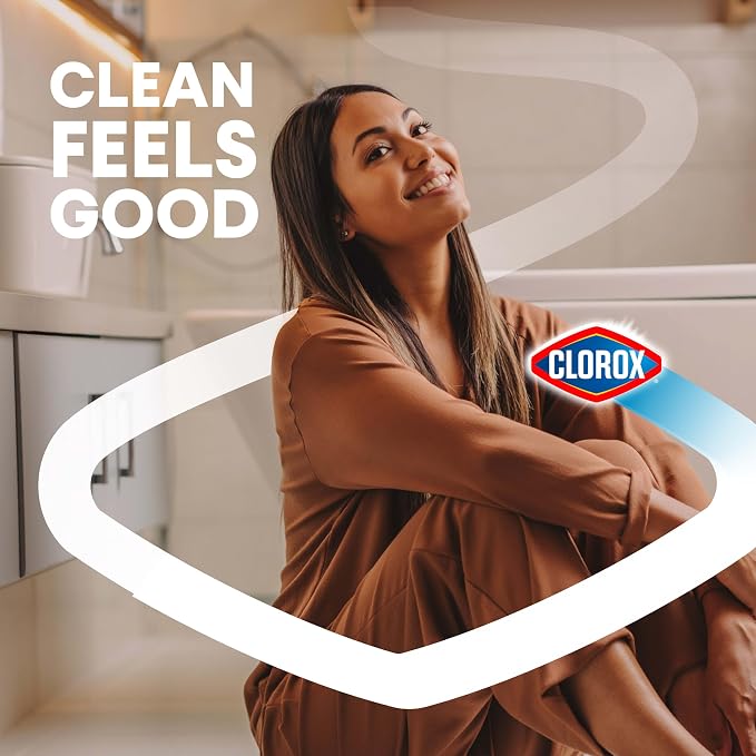 Clorox Toilet Bowl Cleaner Heavy-Duty Gel, Arctic Clean, Bleach-Free Stain Remover, Kills 99.9% of Germs, 24 oz, Pack of 2