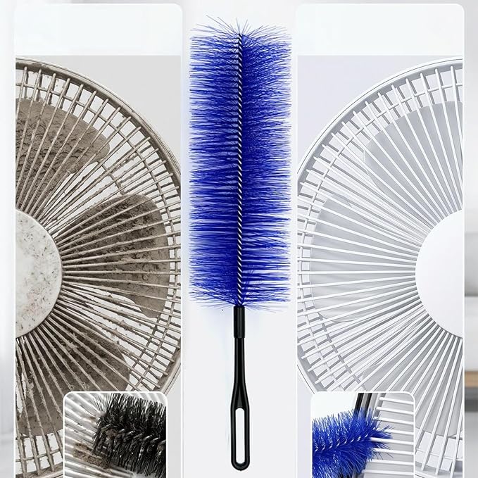 Fan Cleaner Brush Microfiber Bendable Reusable Dust Removal | Stand Up Fan Dust Remover for Air Conditioner Air Vents Window Screen Blinds Door Frames Crevice
