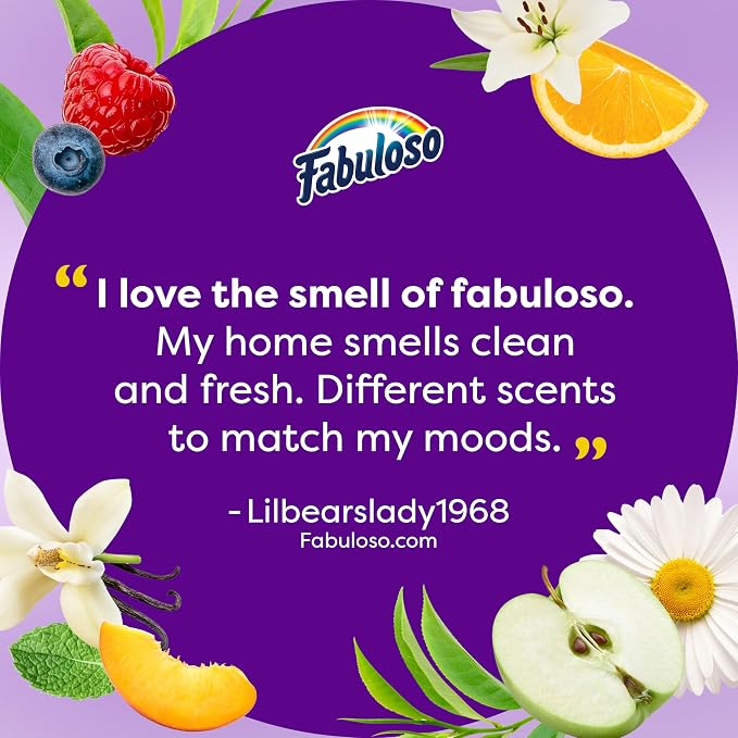 Fabuloso 2X All-Purpose Cleaner, Spring Fresh Scent, 56 fl oz | No Rinse Floor Cleaner, Long-Lasting Freshness, All-Purpose Cleaner, Concentrated Formula, Everyday Cleaning, Multi-Surface