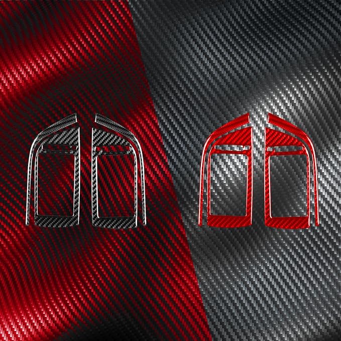 Real Carbon Fiber Trim for Toyota Camry Accessories | for 2012 2013 2014 Dashboard Air Vent Wind Outlet Panel Sticker Interior Thick Overlay Decal