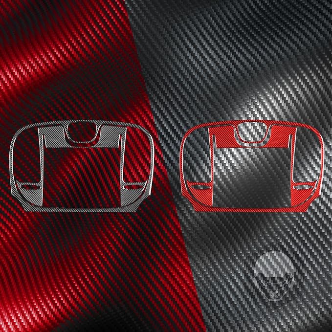 Navigation Display Surround Stickers Fit for Chrysler 300 2015-2023 | for Chrysler 300 / 300C / 300S / Limited/Touring/Base 2015-2023|Red Carbon Fiber|Central Console Cover Trim|Thick Overlay