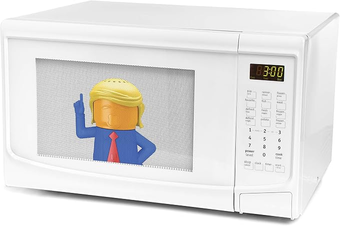 Microwave Steam Cleaner Angry POTUS Presidential Blue, It's HUGE