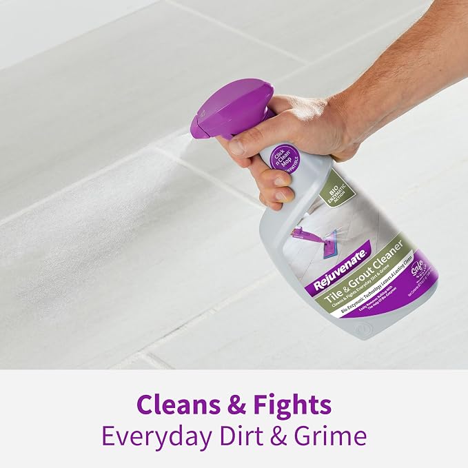 Rejuvenate Bio-Enzymatic Scrub Free Tile and Grout Cleaner Lightens and Brightens Every Time (32oz)