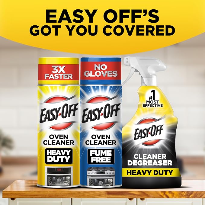 Easy-Off Heavy Duty Oven Cleaner, Regular Scent 87 oz (6 Cans x 14.5 oz)