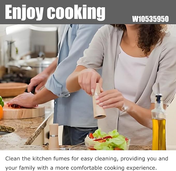 W10535950 PS8769987 Compatible with Whirlpool Microwave Grease Filter 3-Pack