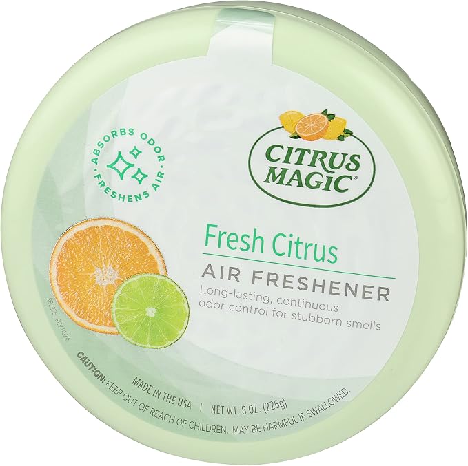 Citrus Magic Odor Absorbing Solid Air Freshener, Fresh Citrus, 8-Ounce, Pack of 1