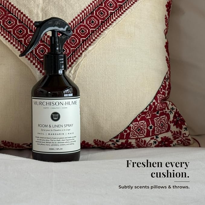 Murchison-Hume Air Freshener Spray - Fresh Herbal-Citrus Scent Room Spray & Linen Spray - Multi-Surface Use, Plant-Based, Non-Toxic, Instant Odor Elimination, Eco-Conscious Packaging