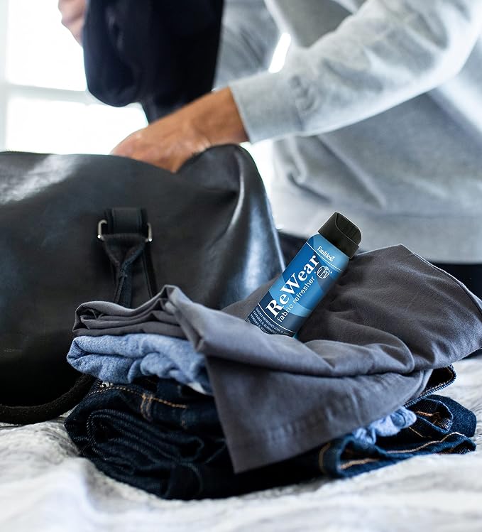 Faultless ReWear Dry Wash Spray for Clothing – Wrinkle Remover, Fabric Refresher Spray, Captures Odors – Like Dry Shampoo for Clothes: Fresh Look W/Out Laundry, 3oz (Mini 3 Pack)