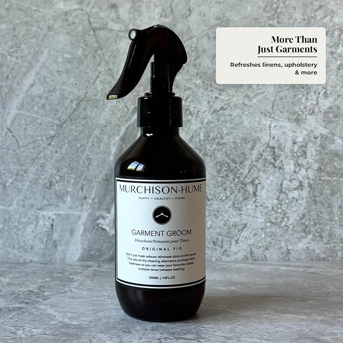 Murchison-Hume Garment Groom Fabric Freshener, Air Freshener, Odor Fighter, Laundry Treatment and Stain Remover, Original Fig