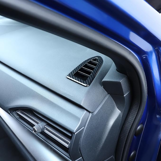 Dashboard Air Vent Frame Trim Compatible with Subaru WRX/Crosstrek/Levorg 2022-2025 Dashboard Side Air Vent Outlet Cover Interior Trim Accessories(Carbon Fiber Pattern)