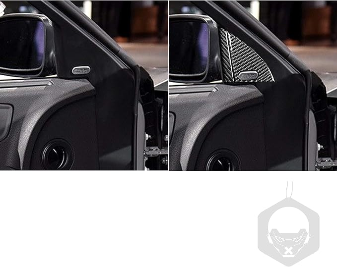 Real Carbon Fiber Trim for Dodge Charger Chrysler 300 Accessories | for Charger 2011+ Chrysler 300 2011-2023 Door Corner Speaker Sticker Interior Thick Overlay Decal