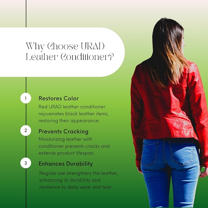 Leather Conditioner 7oz (200g) Red – Compact, Color-Enhancing Leather Care for Red Shoes, Bags, Jackets, and Accessories
