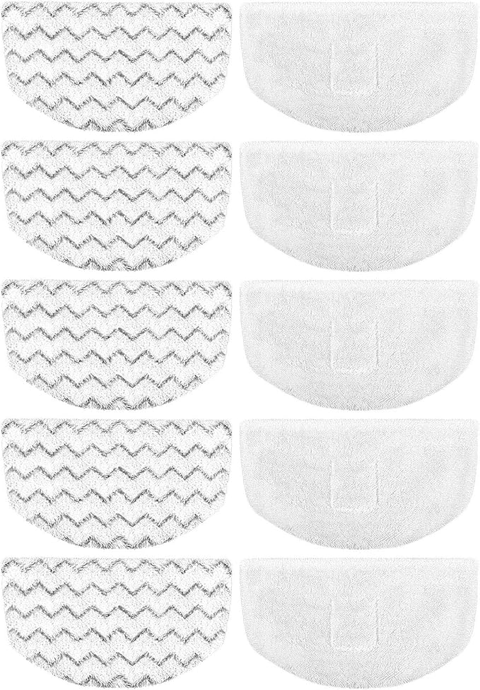 10 Pack Steam Mop Replacement Pads for Bissell Powerfresh Steam Mop 1940 1806 1544 2075 2685A 2181 2814 Series, Model 19402 19404 19408 19409 1940A 1940F 1940Q 1940T 1940W B0006 B0017 2075A