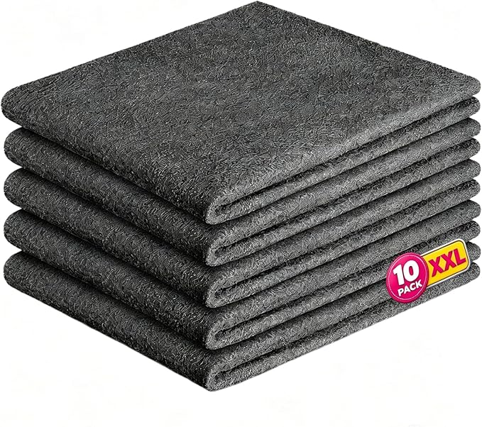 Magic Cleaning Cloth,Thick Microfiber (10PC) | Streak Free For Glass & Kitchen,Microfiber Cleaning Cloths 16x12 Inch, Lint Free Reusable Cleaning Rags