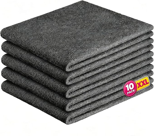 Magic Cleaning Cloth,Thick Microfiber (10PC) | Streak Free For Glass & Kitchen,Microfiber Cleaning Cloths 16x12 Inch, Lint Free Reusable Cleaning Rags