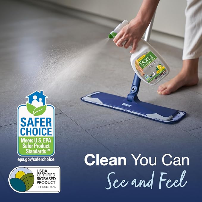 Bona Multi-Surface Floor Cleaner Spray - 32 fl oz - Lemon Mint Scent