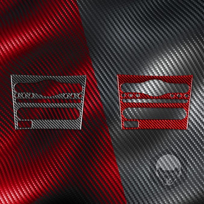 Real Carbon Fiber Trim for Infiniti Accessories | for G35 G37 G25 Q60 Q40 2007-2015 X S Sedan Coupe Convertible Dash CD AC Control Panel Interior Thick Overlay Decal