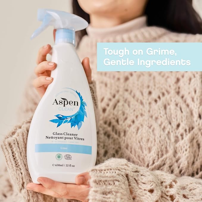 AspenClean | Glass Spray Cleaner | Streak-Free Window & Mirror Cleaner | Multi-Surface Cleaner| Non - Toxic | 100% Natural | EWG Verified | Pack of 2