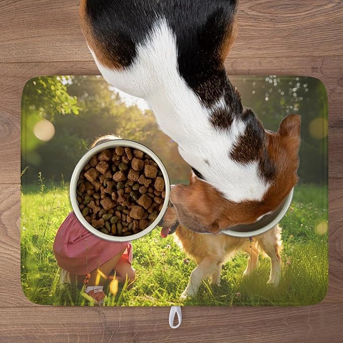 Customized Personalized Dish Drying Mat for Kitchen Counter Custom Any Photo Image Logo Text Microfiber Dish Drainer Mat Absorbent Washable Drying Pad 18"x24"