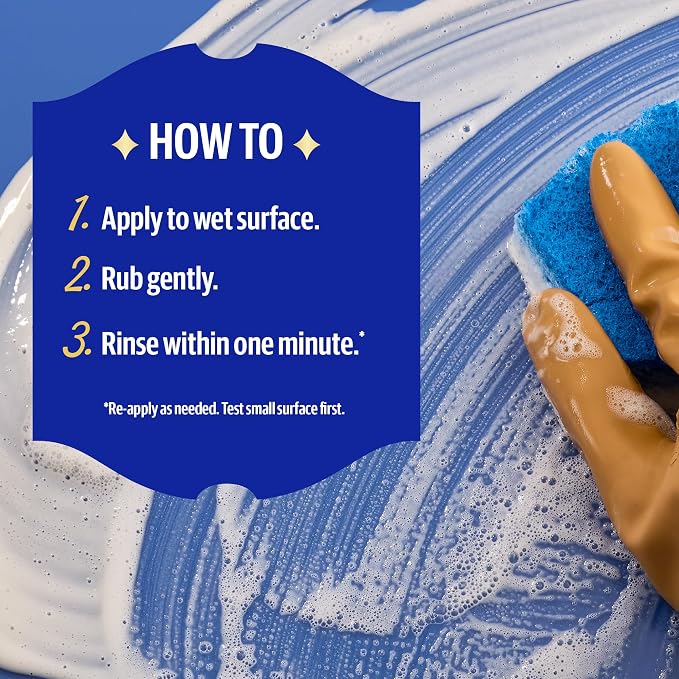 Bar Keepers Friend Soft Cleanser 13 oz + Spray & Foam Multipurpose MORE Spray Cleaner 25.4 oz, Multi Purpose Cleaner Bundle, Removes Grease, Rust Stains, Soap Scum & More in Home & Outdoors