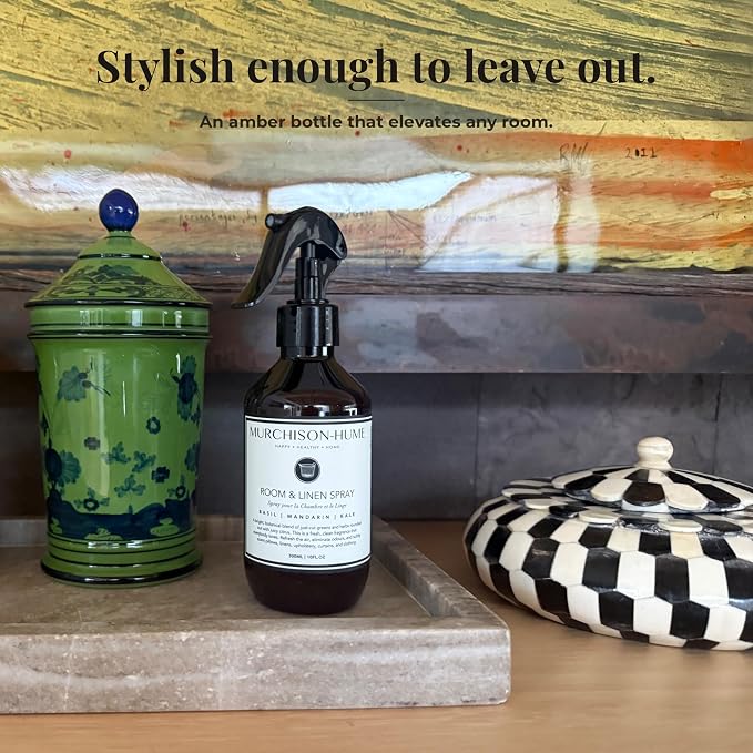 Murchison-Hume Air Freshener Spray - Fresh Herbal-Citrus Scent Room Spray & Linen Spray - Multi-Surface Use, Plant-Based, Non-Toxic, Instant Odor Elimination, Eco-Conscious Packaging