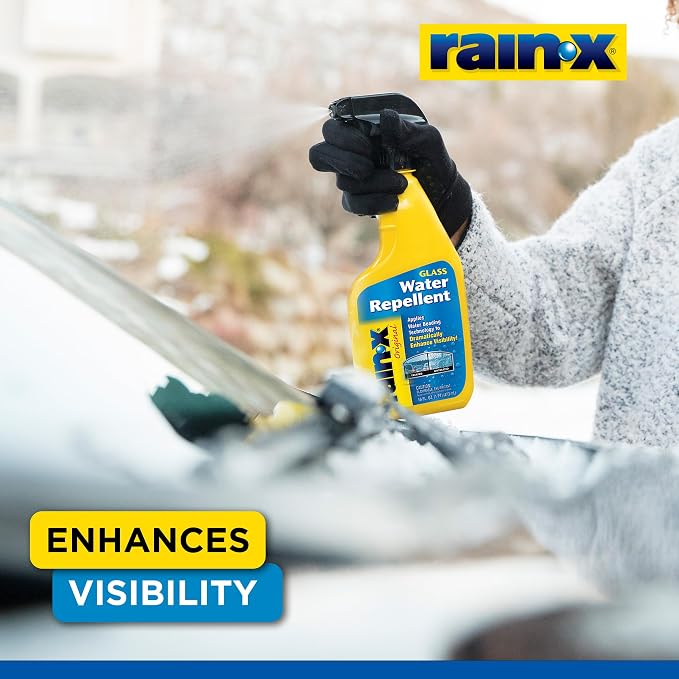 Rain-X 630529 Glass Treatment Trigger, 16 fl oz - Exterior Glass Treatment to Drastically Improve Wet Weather Driving Visibility During All Weather Conditions (Pack of 2)