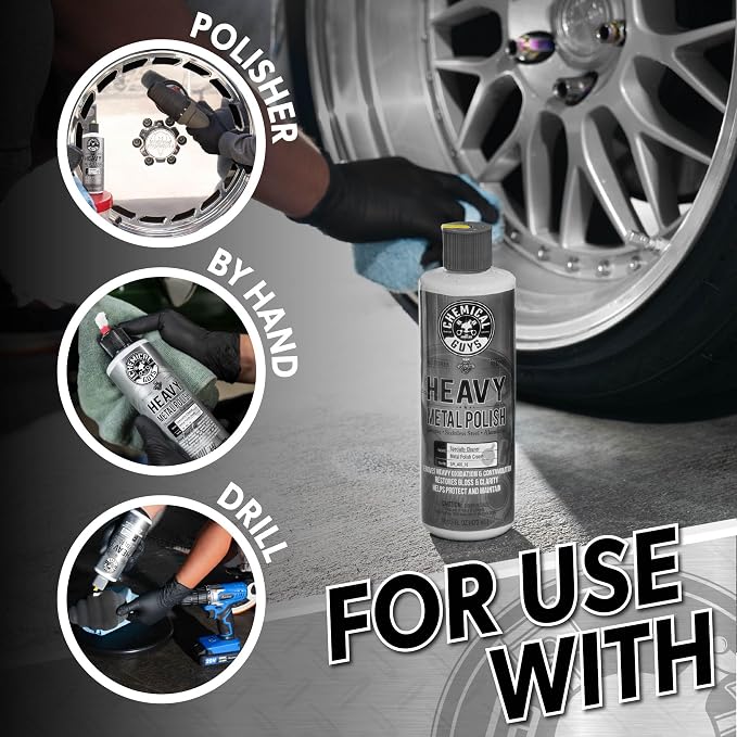 Chemical Guys, Heavy Metal Polish for Chrome, Aluminum & Stainless, 16 oz