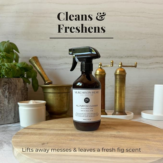 Murchison-Hume All Purpose Cleaner Spray | Plant Based Multi-Surface | Non-Toxic | Food & Pet Safe | Granite, Marble & Stone Safe | Cuts Grease | Kitchen & Bath | Refill Available | Original Fig