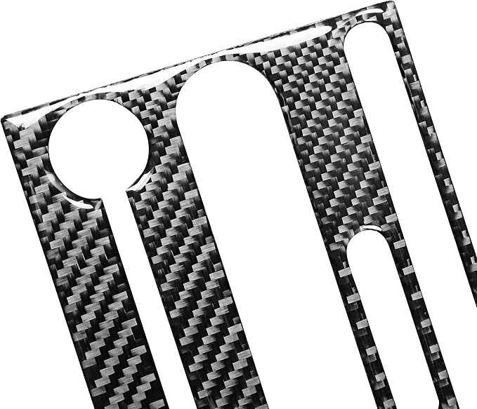Real Carbon Fiber Trim for Ford Mustang GT Shelby Accessories | for 2005 2006 2007 2008 2009，Central Console Instrument Panel Gear Shift Cover，Thick Overlay Sticker Decal，12PCs