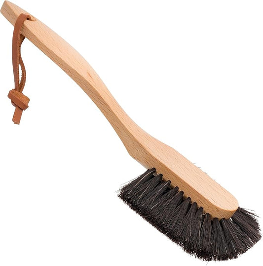 Dish Brush with Curved Handle - Splayed Horsehair