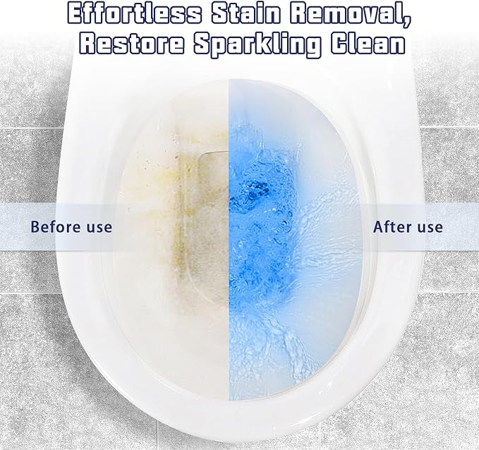 Toilet Bowl Cleaner, Automatic Long Lasting Continuous Toilet Bowl Cleaners, Bathroom Cleaner Prevent Stain Build Up Deep Clean,3 Bottles Septic Safe Toilet Bowl Tablets in Bottle Eucalyptus Scent