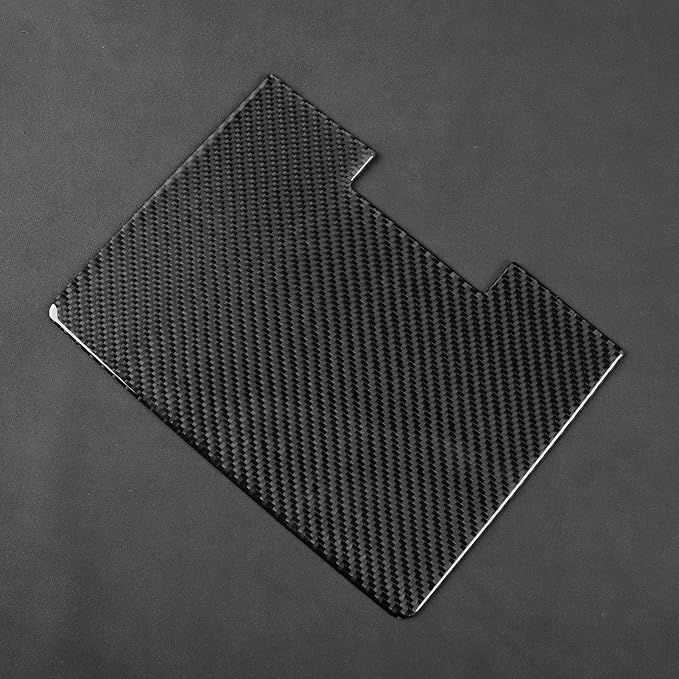 Fit for Cadillac Escalade ESV 2007-2014 / EXT Hybrid 2009-2013 | Real Carbon Fiber | Accessories | Trim Rear Cup Holder Panel | Stickers | Thick Overlay | Anti-scratch