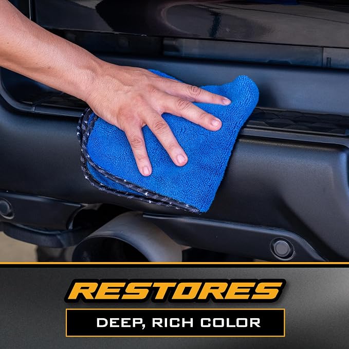 Chemical Guys, Black Trim Restorer Gel for Exterior Plastic & Rubber, 16 oz | Controlled gel restores a deep black finish to faded exterior trim, plastic and vinyl, dries non-greasy
