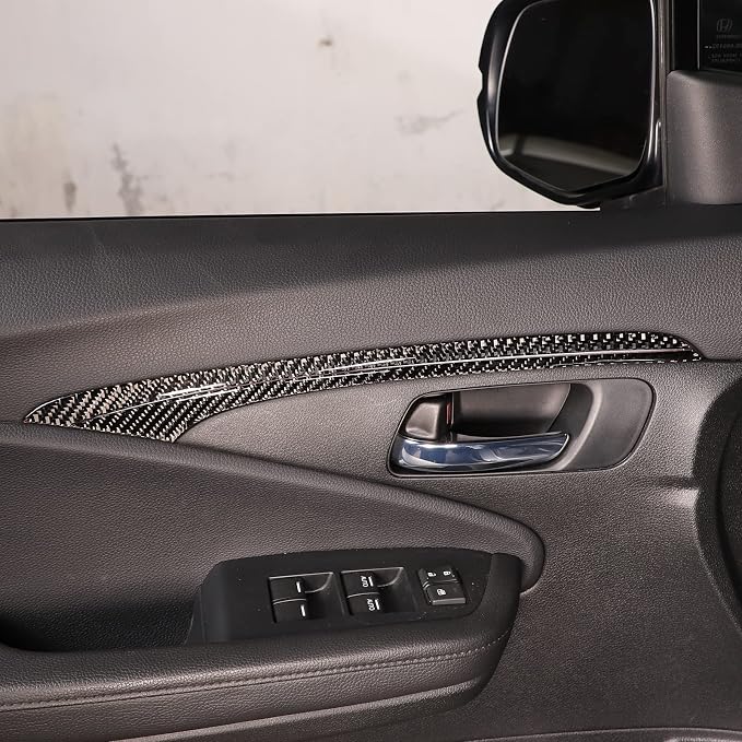 Car Door Anti-Kick Pad Stickers for Honda Pilot 2016-2022/ Ridgeline 2017-2023/ Passport 2019-2023, Inner Car Door Anti-Collision Mat, Interior Door Trim Panel (Inner Door Bowl Frame Trim)